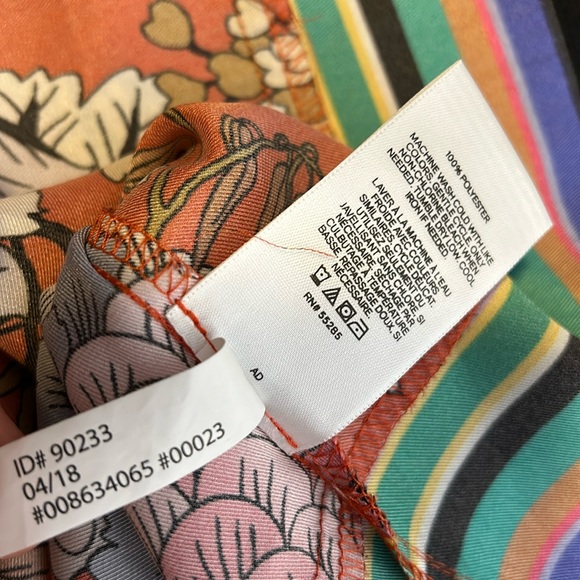 Express Floral Scarf Halter  top Open Back size XS - Picture 12 of 13